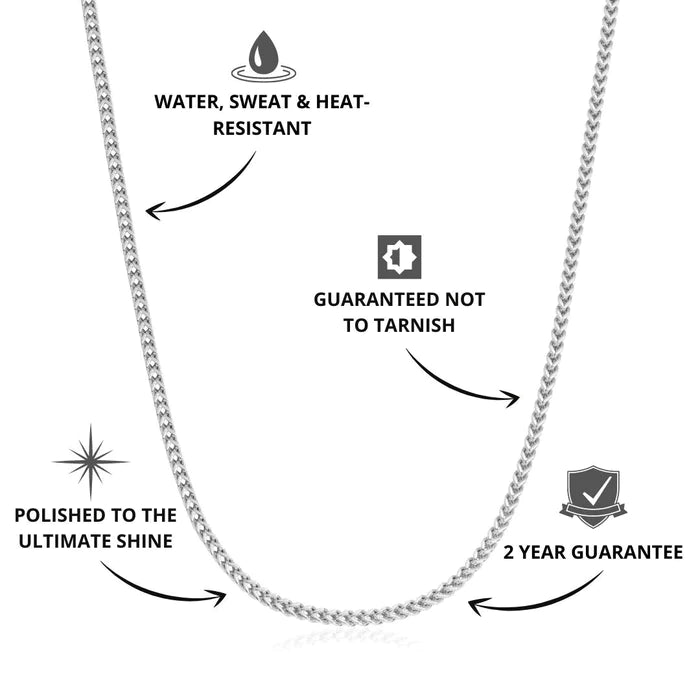 3mm Silver Franco Chain