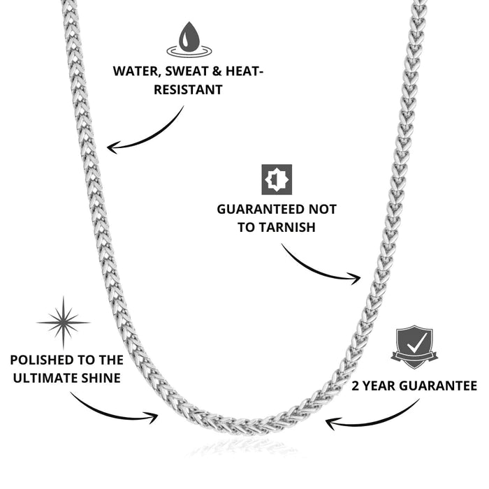 6mm Silver Franco Chain