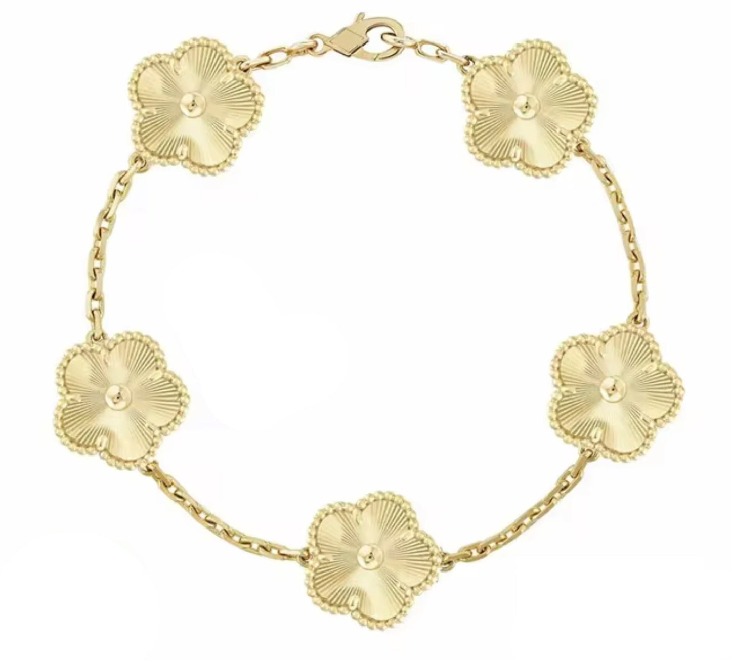 Light Gold Clover Bracelet