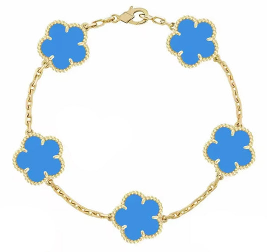 Royal Blue Clover Bracelet