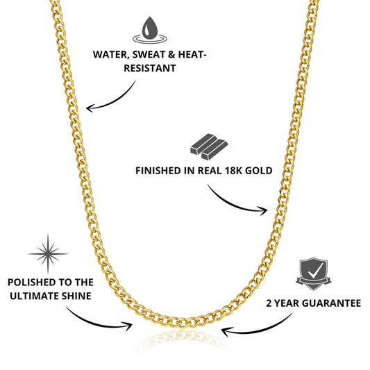 6mm Gold Miami Cuban Chain