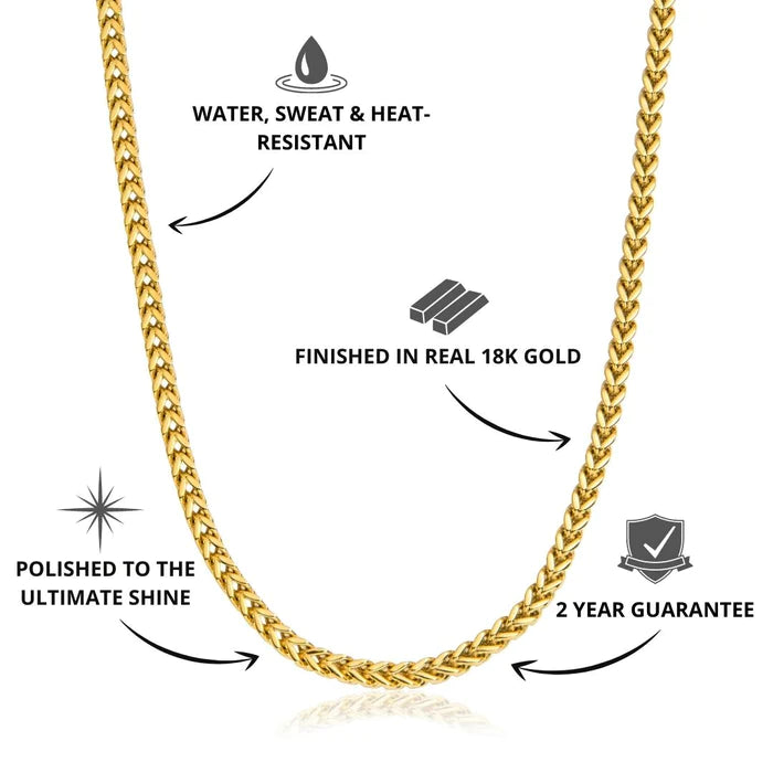 6mm Gold Franco Chain