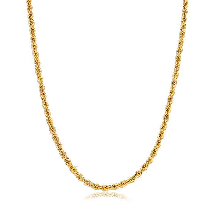 6mm Gold Twisted Rope Chain